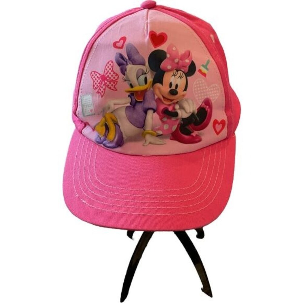 Disney Minnie & Daisy Pink Baseball Cap Youth Size Adjustable Strap